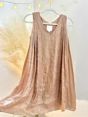 🌾 Quinn Silk‎ Slip Dress in Blush - Stunning